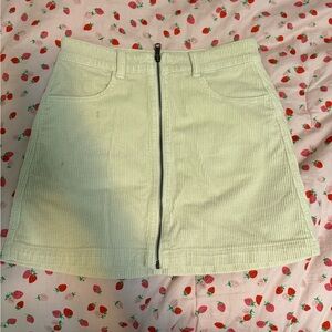 american eagle corduroy front zip skirt